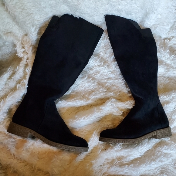 Revel‎ microfiber suede boots nwt vegan leather 8 - Picture 1 of 5